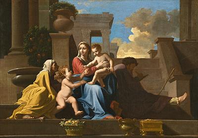 Holy Family on the Steps Nicolas Poussin